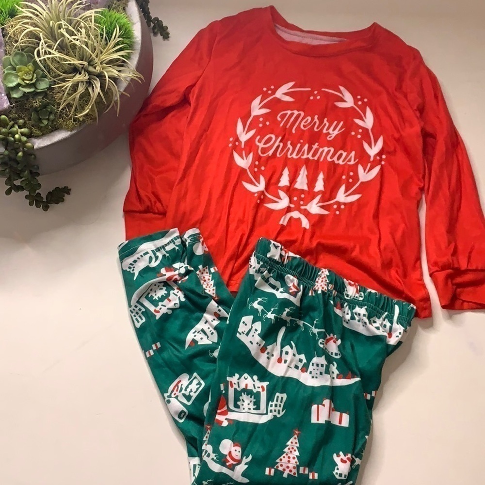 Merry Christmas toddler pajama long sleeve shirt holiday pants 4 years toddler